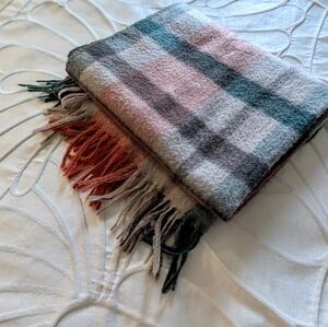 AcneStudio-Style Plaid Scarf